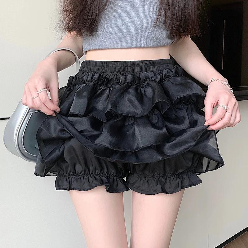    ĿƮ  2025 ο  㸮  ܾ Gyaru ũ Pleated ĿƮ  Y2k streetwear Faldas
